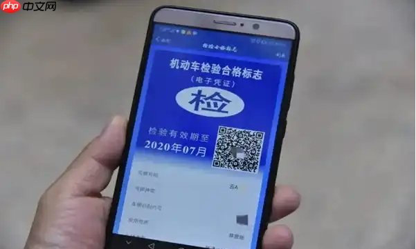 《交管12123》领取免检标志步骤  第6张