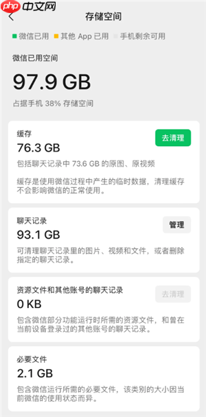 微信清理缓存聊天记录还在吗 微信清理缓存会把图片清理掉吗  第2张