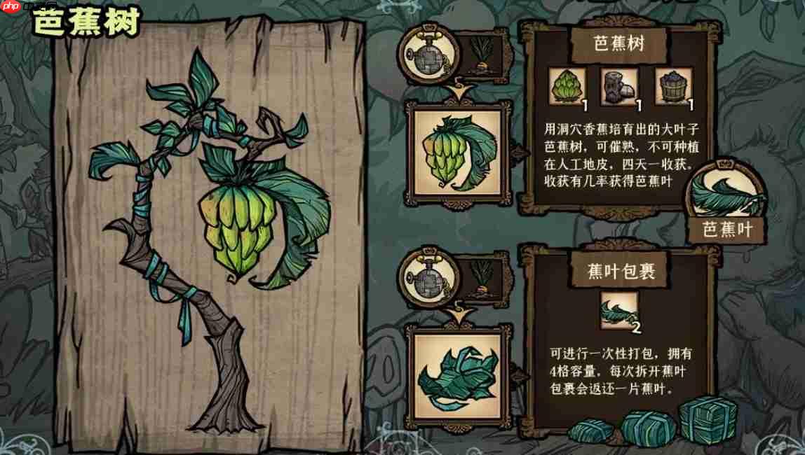 《饥荒》芭蕉树和莲花株特性介绍  第1张