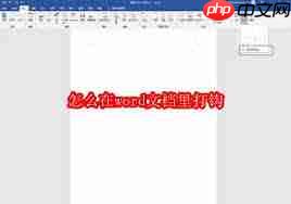 在word文档里如何打钩  第1张