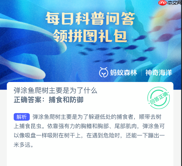 弹涂鱼爬树主要是为了什么  第1张