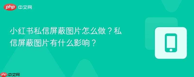 小红书私信屏蔽图片怎么做？私信屏蔽图片有什么影响？  第1张
