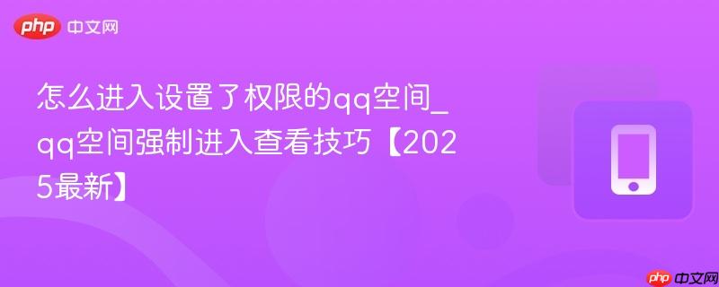 怎么进入设置了权限的qq空间_qq空间强制进入查看技巧【2025最新】  第1张