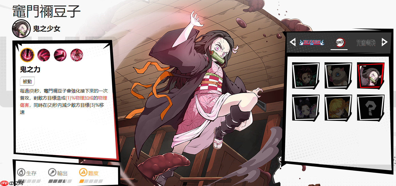 《漫画群星：大集结》祢豆子角色介绍  第1张