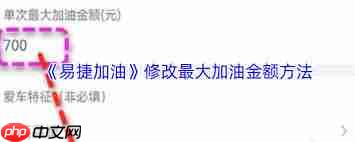 易捷加油如何修改最大加油金额  第1张