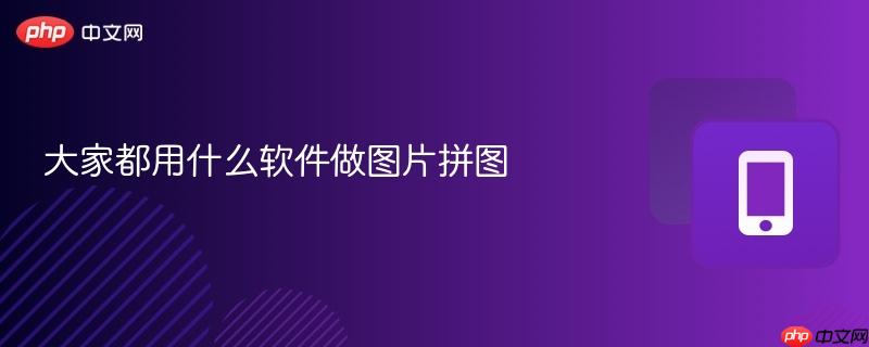 大家都用什么软件做图片拼图 第1张 大家都用什么软件做图片拼图 第1张