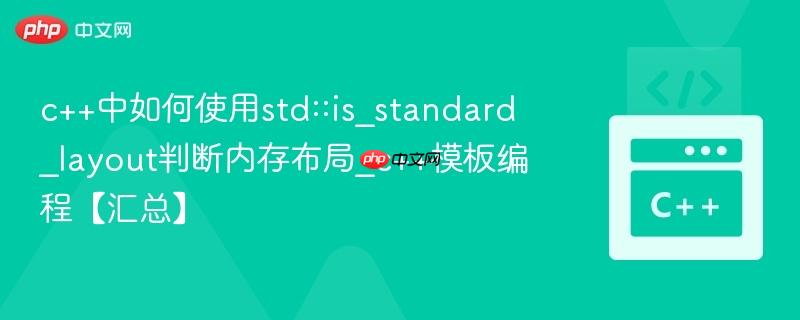 c++中如何使用std::is_standard_layout判断内存布局_c++模板编程【汇总】
