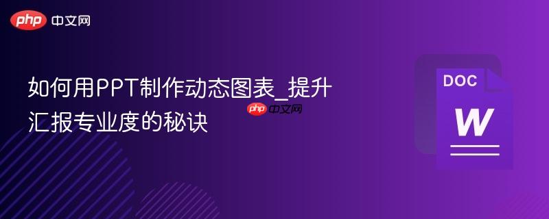 如何用PPT制作动态图表_提升汇报专业度的秘诀  第1张