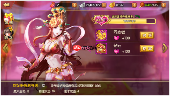 《雷鸣三国》后宫系统玩法介绍  第3张