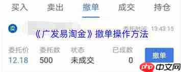 广发易淘金如何撤单  第2张