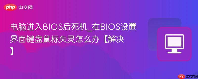 电脑进入BIOS后死机_在BIOS设置界面键盘鼠标失灵怎么办【解决】