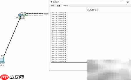 Packet Tracer交换机端口聚合配置  第6张