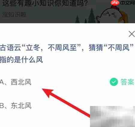 立冬不周风是什么风？蚂蚁庄园揭秘  第2张