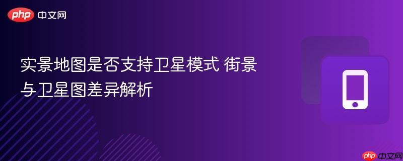 实景地图是否支持卫星模式 街景与卫星图差异解析  第1张