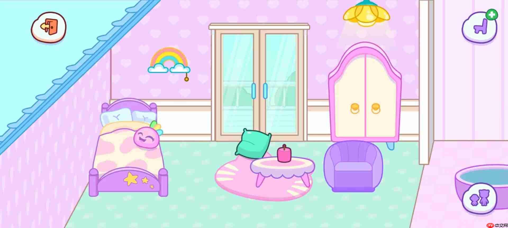 《汤姆猫小镇》安吉拉公寓装修方案  第1张