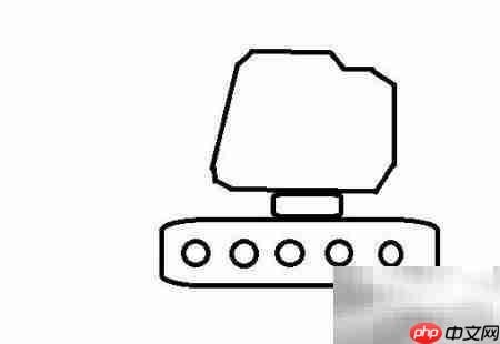 卡通挖掘机手绘教程  第3张