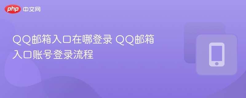 QQ邮箱入口在哪登录 QQ邮箱入口账号登录流程  第1张