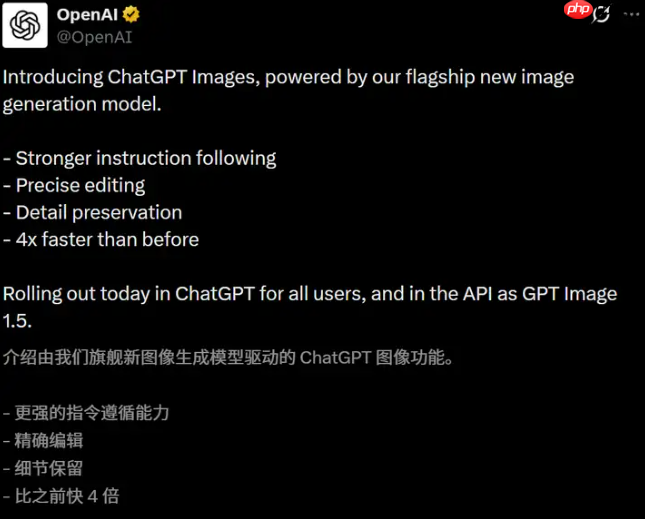 OpenAI发布GPT Image1.5：技术狂飙下的创意革命与争议  第1张