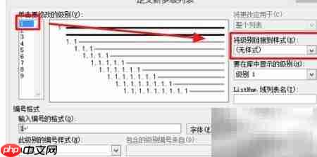 多级列表样式设置技巧  第4张
