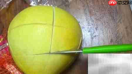 轻松扒柚子皮小妙招  第6张