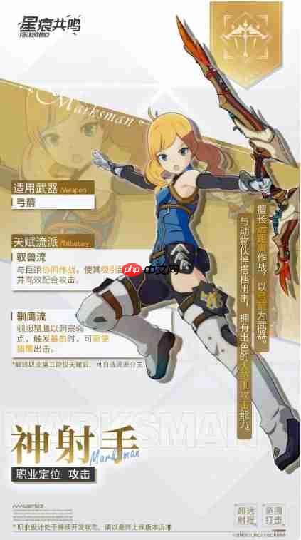 《星痕共鸣》驯鹰流适配技能推荐