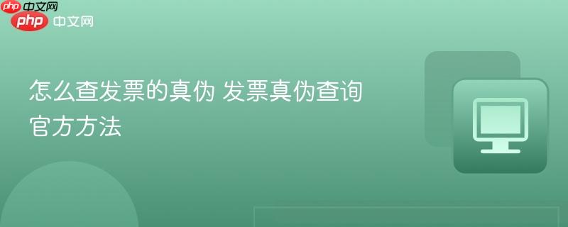 怎么查发票的真伪 发票真伪查询官方方法  第1张