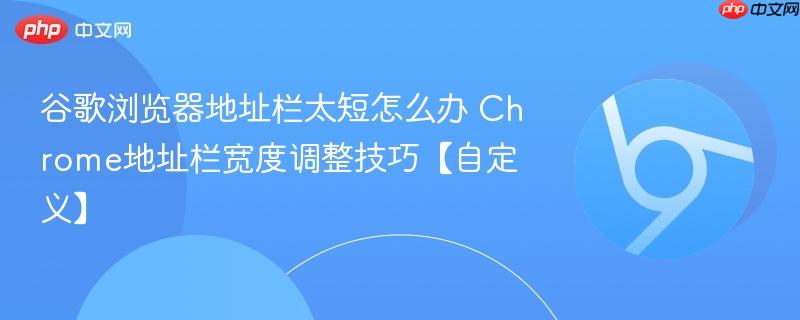 谷歌浏览器地址栏太短怎么办 Chrome地址栏宽度调整技巧【自定义】  第1张
