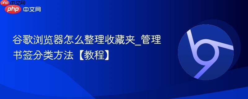 谷歌浏览器怎么整理收藏夹_管理书签分类方法【教程】 第1张 谷歌浏览器怎么整理收藏夹_管理书签分类方法【教程】 第1张