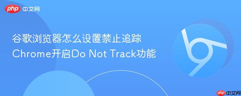 谷歌浏览器怎么设置禁止追踪 Chrome开启Do Not Track功能