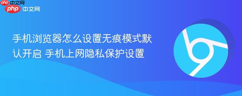 手机浏览器怎么设置无痕模式默认开启 手机上网隐私保护设置 第1张 手机浏览器怎么设置无痕模式默认开启 手机上网隐私保护设置 第1张