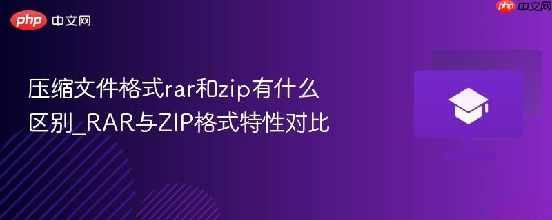 压缩文件格式rar和zip有什么区别_RAR与ZIP格式特性对比  第1张