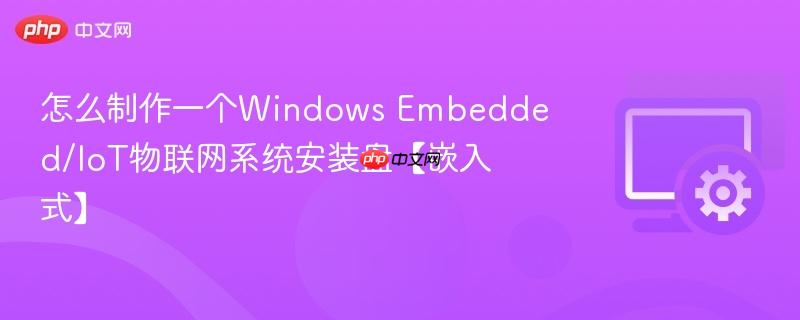 怎么制作一个Windows Embedded/IoT物联网系统安装盘【嵌入式】  第1张