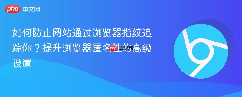 如何防止网站通过浏览器指纹追踪你？提升浏览器匿名性的高级设置