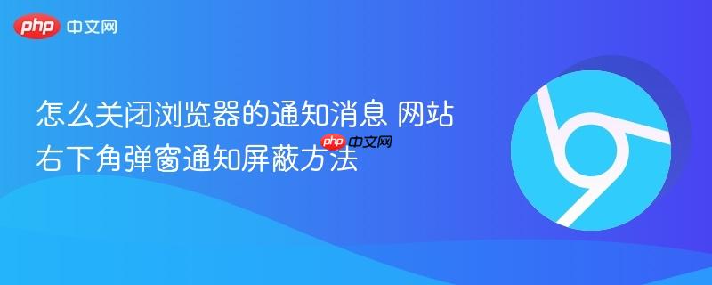 怎么关闭浏览器的通知消息 网站右下角弹窗通知屏蔽方法  第1张