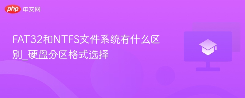 FAT32和NTFS文件系统有什么区别_硬盘分区格式选择
