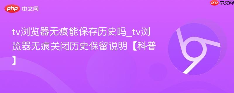 tv浏览器无痕能保存历史吗_tv浏览器无痕关闭历史保留说明【科普】  第1张