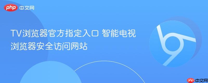TV浏览器官方指定入口 智能电视浏览器安全访问网站  第1张