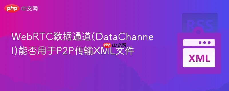 WebRTC数据通道(DataChannel)能否用于P2P传输XML文件  第1张