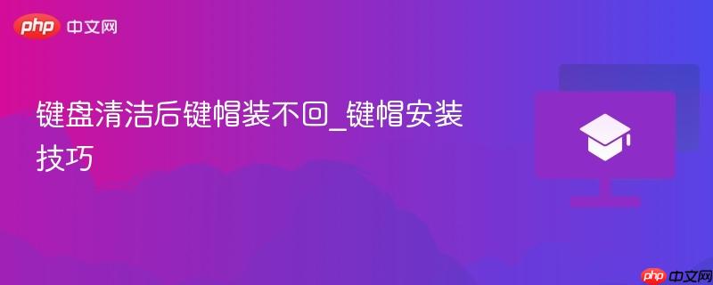 键盘清洁后键帽装不回_键帽安装技巧 第1张 键盘清洁后键帽装不回_键帽安装技巧 第1张
