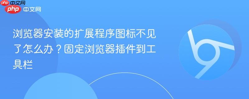 浏览器安装的扩展程序图标不见了怎么办？固定浏览器插件到工具栏  第1张