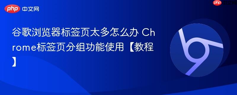 谷歌浏览器标签页太多怎么办 Chrome标签页分组功能使用【教程】 第1张 谷歌浏览器标签页太多怎么办 Chrome标签页分组功能使用【教程】 第1张