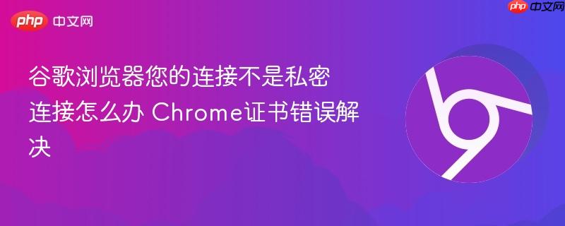 谷歌浏览器您的连接不是私密连接怎么办 Chrome证书错误解决  第1张