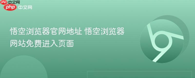 悟空浏览器官网地址 悟空浏览器网站免费进入页面  第1张