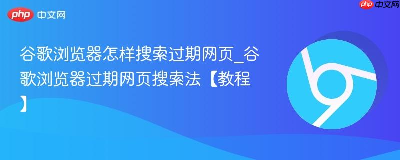 谷歌浏览器怎样搜索过期网页_谷歌浏览器过期网页搜索法【教程】  第1张