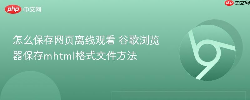 怎么保存网页离线观看 谷歌浏览器保存mhtml格式文件方法 第1张 怎么保存网页离线观看 谷歌浏览器保存mhtml格式文件方法 第1张