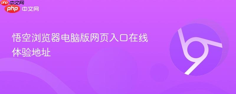 悟空浏览器电脑版网页入口在线体验地址  第1张