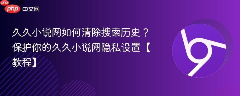 久久小说网如何清除搜索历史？保护你的久久小说网隐私设置【教程】  第1张