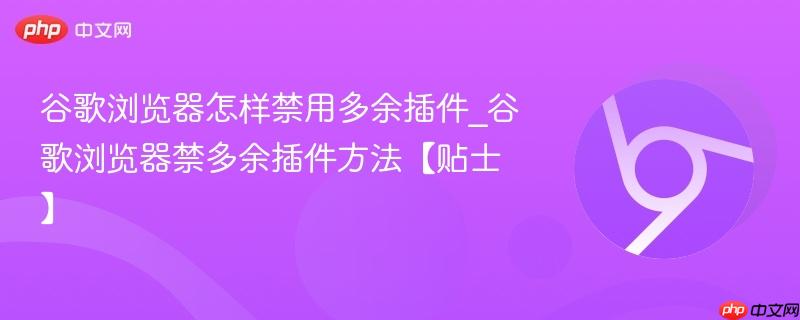 谷歌浏览器怎样禁用多余插件_谷歌浏览器禁多余插件方法【贴士】  第1张