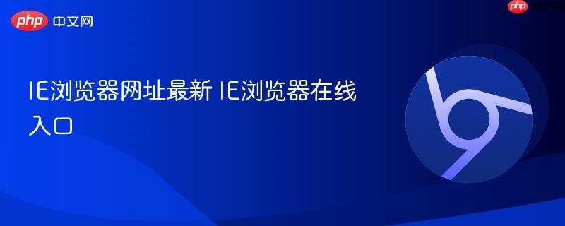 IE浏览器网址最新 IE浏览器在线入口  第1张