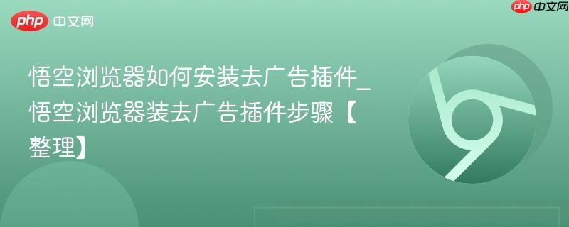 悟空浏览器如何安装去广告插件_悟空浏览器装去广告插件步骤【整理】  第1张